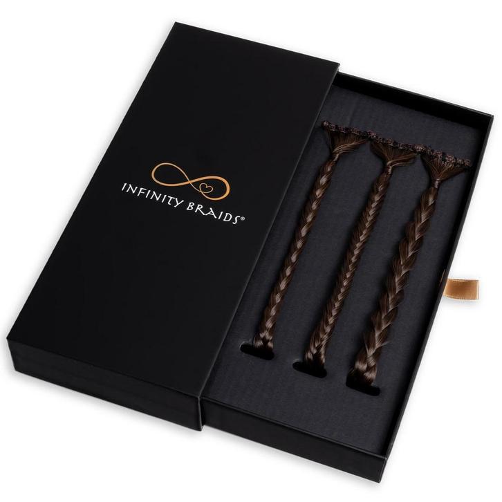 Infinity Braids  Infinity Braidies Mini Auburn Sugar, Sieraden, Tassen en Uiterlijk, Uiterlijk | Haarverzorging, Nieuw, Verzenden