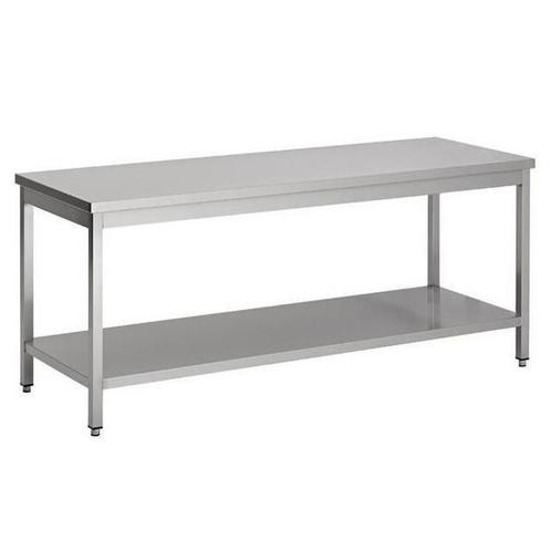 Werktafel | RVS | Laag Model | Bodemschap | Diepte 600 |, Zakelijke goederen, Horeca | Keukenapparatuur, Nieuw in verpakking, Verzenden