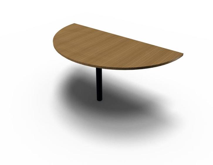 Nieuw Bureau aanbouwdeel halfrond 80x160cm HHV, Huis en Inrichting, Bureaus, Nieuw, Ophalen of Verzenden