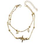 Fako Bijoux - Enkelbandje - Enkelsieraad - Heartbeat Duo -, Sieraden, Tassen en Uiterlijk, Enkelbandjes en Enkelkettinkjes, Verzenden