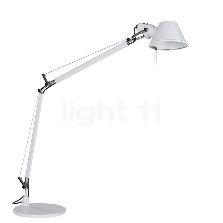 Artemide Tolomeo Tavolo, wit - met lampvoet (Tafellampen), Huis en Inrichting, Lampen | Tafellampen, Nieuw, Verzenden