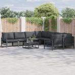 vidaXL Tuin Sofa Set 8 pcs Antraciet Staal, Verzenden, Nieuw