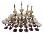 Tafelservies (44) - Ambra Fumé - Glas - Deel van de set, Antiek en Kunst, Antiek | Meubels | Tafels