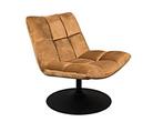 Dutchbone Fauteuil Bar Velvet Goudbruin (Fluweel), Huis en Inrichting, Fauteuils, Ophalen of Verzenden, Nieuw