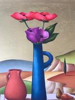 Masi Roberto 1940-2011 - Vaso blu, Antiek en Kunst