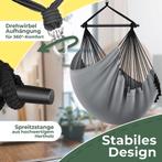 Hangstoel - Binnen & Buiten - Hangschommel - Tot 150kg - Gri, Tuin en Terras, Verzenden, Nieuw