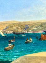 Thomas Ender (1793-1875) - Hafen von Triest, Antiek en Kunst