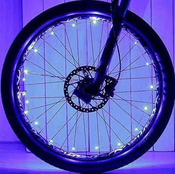 LED fietswiel verlichting - 2,2 meter Large - Blauw