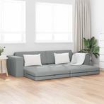 vidaXL Vloersofa Bed Lichtgrijs 245 x 78 x 77 cm Stof, Huis en Inrichting, Verzenden, Nieuw, Stof, Minder dan 150 cm