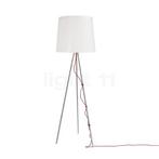 Martinelli Luce Eva Vloerlamp, aluminium/wit - ø¸50 cm, Huis en Inrichting, Verzenden, Nieuw