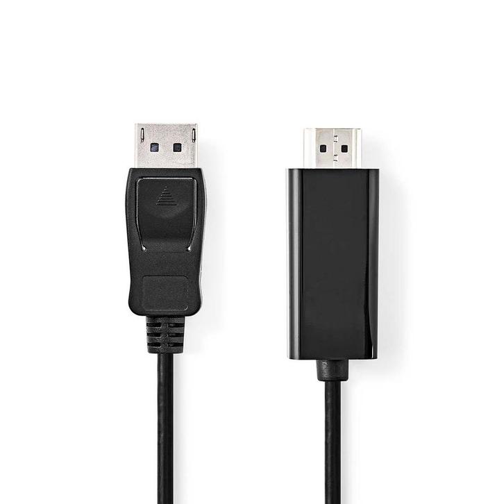 Nedis DisplayPort 1.2 Kabel DisplayPort naar HDMI-3M, Doe-het-zelf en Verbouw, Elektra en Kabels, Nieuw, Ophalen of Verzenden