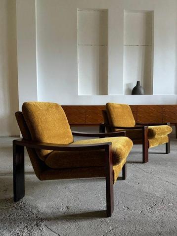 Fauteuil (2) - Katoen satijn, Mahonie beschikbaar voor biedingen