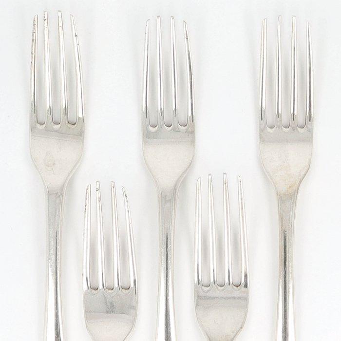 Roelof Helweg (Amsterdam 1801) - Bestekset (7) - .934 zilver, Antiek en Kunst, Antiek | Goud en Zilver