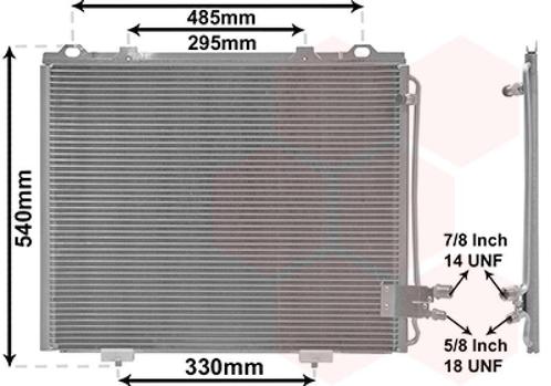 LUCHTCONDENSATOR VOOR MERCEDES BENZ E-KL W210 1995-1999, Auto-onderdelen, Airco en Verwarming, Nieuw, Ophalen of Verzenden