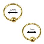 Fako Bijoux® - Ball Closure Piercing - Ring - 10mm -, Verzenden, Nieuw