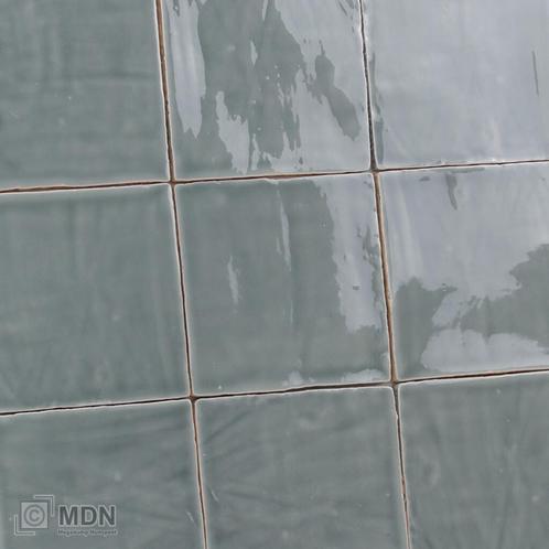 Handvorm tegels oud Hollands grijs groen Olivio 13x13-0,5m², Doe-het-zelf en Verbouw, Tegels, Nieuw, Verzenden