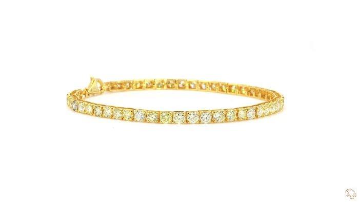 Armband - 14 karaat Geel goud - 6.00ct. tw. Geel Diamant, Sieraden, Tassen en Uiterlijk, Armbanden
