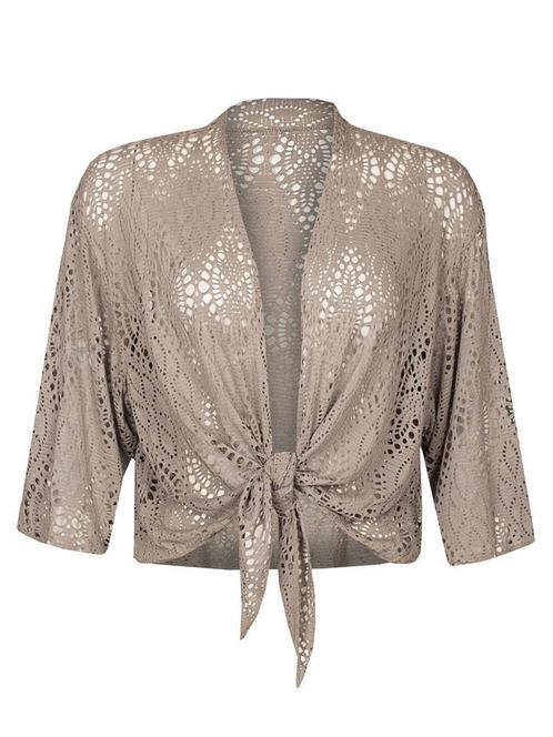 Vest Kant Taupe, kort damesvest, Kleding | Dames, Truien en Vesten, Verzenden