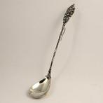 NO RESERVE - Antieke geheel zilveren jam/confiturelepel -