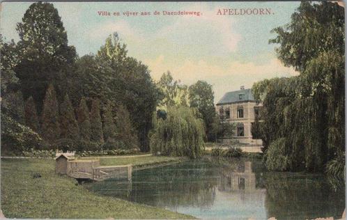 APELDOORN - Villa en vijver aan de Daendelsweg, Verzamelen, Ansichtkaarten | Nederland, Verzenden
