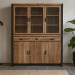 Buffetkast Mangohout Britt 160 cm, Verzenden, Nieuw, Overige houtsoorten, Industriële meubels