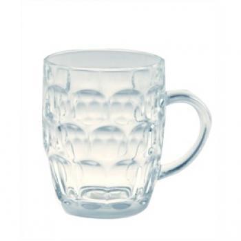 Te huur: Glazen bierpul, per 16, Huis en Inrichting, Keuken | Servies, Nieuw, Ophalen of Verzenden