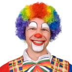 Gekleurde Pruik Krullen Clown, Verzenden, Nieuw