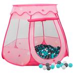 vidaXL Kinderspeeltent met 250 ballen 102x102x82 cm roze, Verzenden, Nieuw