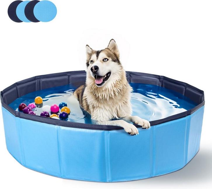 Nobleza Zwembad Hond - Ø160cm - Dierenzwembad - Blauw, Dieren en Toebehoren, Overige Dieren-accessoires, Nieuw, Verzenden