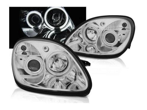 CCFL Angel Eyes koplampen Chrome geschikt voor Mercedes R170, Auto-onderdelen, Verlichting, Nieuw, Mercedes-Benz, Verzenden