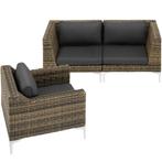 Modulaire wicker set Villanova set 1 2-zitter met een alumin, Verzenden, Nieuw