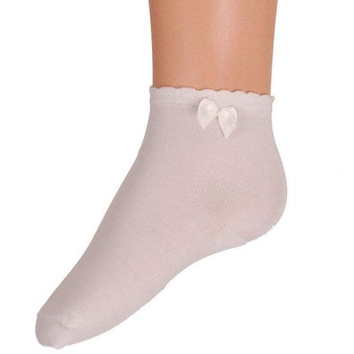 Meisjessok wit met strikje aan zijkant-18/19 NIEUW, Kinderen en Baby's, Babykleding | Schoentjes en Sokjes, Meisje, Nieuw, Ophalen of Verzenden