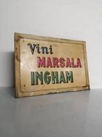 Reclamebord - Ingham - Marsala - Metalgraf - jaren 40, Antiek en Kunst