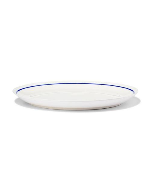 HEMA Dinerbord Ø26cm Tafelgenoten new bone wit met blauw, Huis en Inrichting, Keuken | Servies, Nieuw, Verzenden