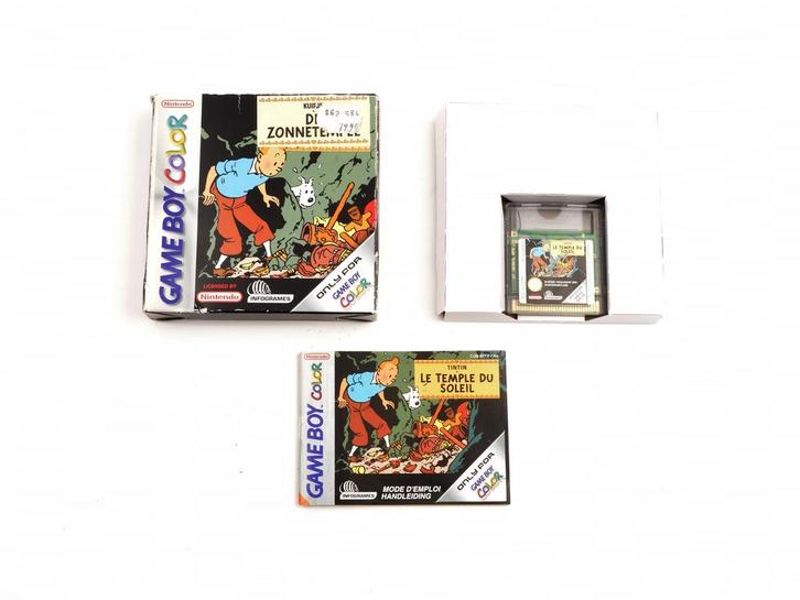 Kuifje: De Zonnetempel [Gameboy Color], Spelcomputers en Games, Games | Nintendo Game Boy, Zo goed als nieuw, Ophalen of Verzenden
