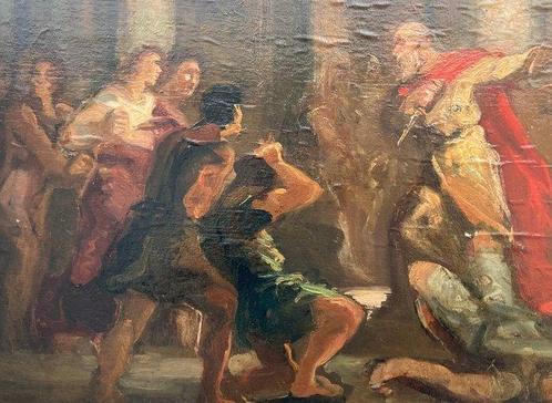 Europese school (XX) - Bijbelse voorstelling, Antiek en Kunst, Kunst | Schilderijen | Klassiek