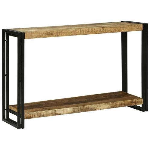 vidaXL Console Tafel 120x33x75 cm Massief Ruw Mangohout, Huis en Inrichting, Tafels | Salontafels, 100 tot 150 cm, Nieuw, Overige houtsoorten