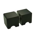 Douchedeurknop vierkant 30mm - GunMetal, Doe-het-zelf en Verbouw, Deuren en Horren, Ophalen of Verzenden, Nieuw