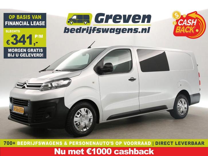 Citroën Jumpy 2.0 BlueHDI L3H1 MARGE DC Trekhaak Carplay, Auto's, Bestelauto's, Te koop, Handgeschakeld, Financial lease, Diesel