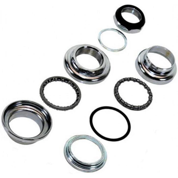 Amigo Complete balhoofd set - chroom - staal - 22.4 / 30...., Fietsen en Brommers, Fietsonderdelen, Algemeen, Stuur, Nieuw, Ophalen of Verzenden