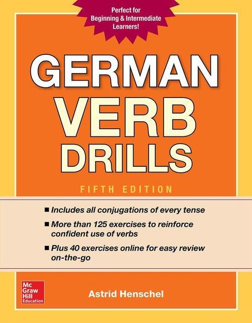 9781260010602 German Verb Drills Astrid Henschel, Boeken, Studieboeken en Cursussen, Nieuw, Verzenden