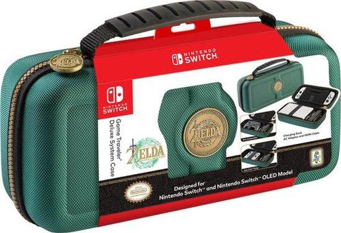 Game Traveler - Nintendo Switch Case Deluxe - Zelda Groen, Kinderen en Baby's, Speelgoed | Overig, Nieuw, Verzenden