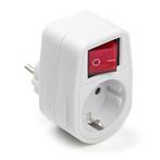 Verloopstekker | Q-link | Schakelaar (16 A, Geaard, Wit), Verzenden, Nieuw