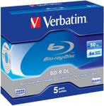 Verbatim BD-R DL 50 GB 6x Speed In Jewelcase 5 Stuks, Computers en Software, Beschrijfbare discs, Verzenden, Nieuw