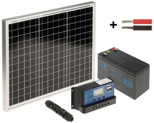 WL4 SOLAR-KIT-72B30-20 complete zonne-energie kit met 12V, Doe-het-zelf en Verbouw, Zonnepanelen en Toebehoren, Nieuw, Ophalen of Verzenden