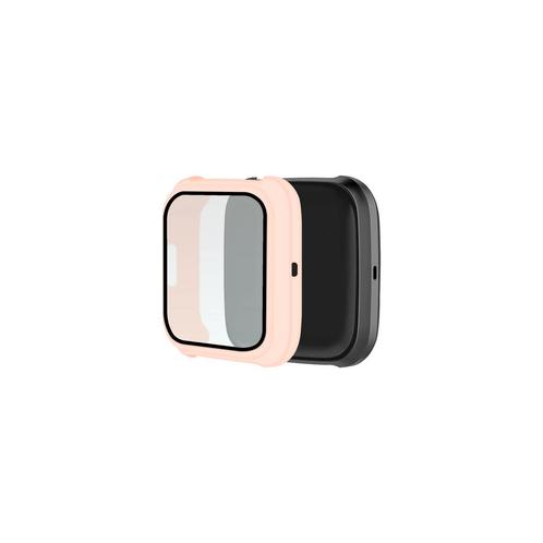 Kunststof i.c.m. gehard glas Hoesje voor Fitbit Versa 2 Roze, Telecommunicatie, Mobiele telefoons | Toebehoren en Onderdelen, Bescherming