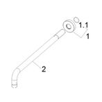 Luxe Douche-Arm Wiesbaden Rond Muurbevestiging 35 cm, Ophalen of Verzenden, Nieuw