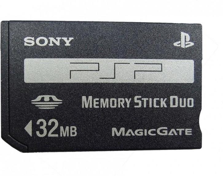 Sony Memory Stick Pro Duo 32MB MagicGate (PSP Accessoires), Spelcomputers en Games, Spelcomputers | Sony PSP, Zo goed als nieuw