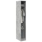 vidaXL Kledingkast 30x50x200 cm bewerkt hout betongrijs, Huis en Inrichting, Kasten | Kledingkasten, Verzenden, Nieuw