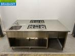 RVS Etna Kookeiland Fornuis met 2 x 5 Pits Fornuis, Ophalen of Verzenden, Gebruikt